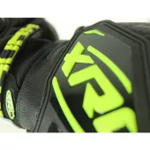 Rękawice motocyklowe XRC HADERG RACE BLK / WHT / FLUO rozmiar S