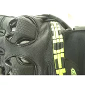 Rękawice motocyklowe XRC HADERG RACE BLK / WHT / FLUO rozmiar S