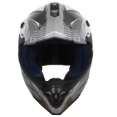 Kask motocrossowy XRC MX Waukee szary/ciemnoszary/biały