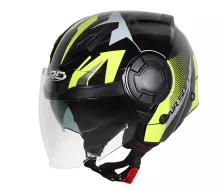Kask motocyklowy XRC Metric 2.0 czarny/fluo