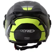 Kask motocyklowy XRC Metric 2.0 czarny/fluo