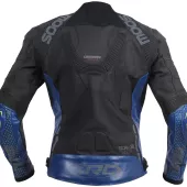 Skórzana kurtka motocyklowa XRC Moos czarno-niebiesko-szara