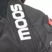 Skórzana kurtka motocyklowa XRC Moos czarno/czerwono/biała, rozmiar