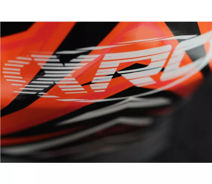 Kask motocyklowy XRC Merchi R czarny / pomarańczowy / szary rozmiar XL