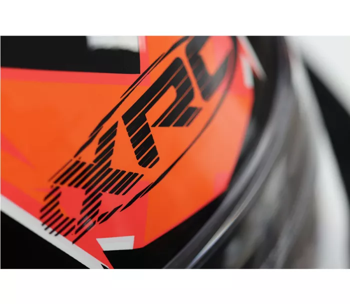 Kask motocyklowy XRC Merchi R czarny / pomarańczowy / szary rozmiar XL