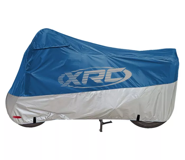 Plandeka do motocykli XRC Outdoor niebieski / srebrny rozmiar XL