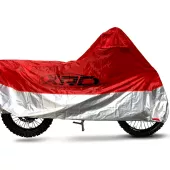 Plandeka do motocykla XRC Offroad / MX czerwona / srebrna rozmiar L