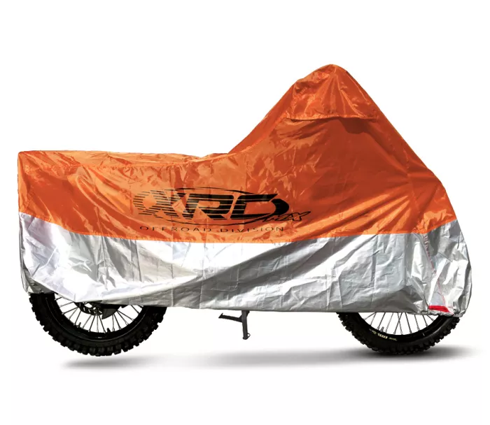Plandeka do motocykla XRC Offroad / MX pomarańczowy / srebrny rozmiar L