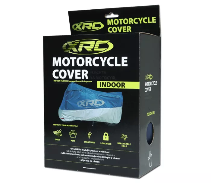 Plandeka do motocykli XRC Indoor niebieski/srebrny rozmiar XL