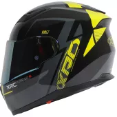 Kask motocyklowy XRC Pure GP 6 czarny/żółty fluo