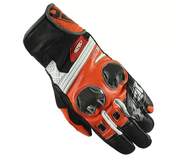 Rękawice motocyklowe XRC RUN 1/2 ORANGE / BLK / WHT rozmiar M