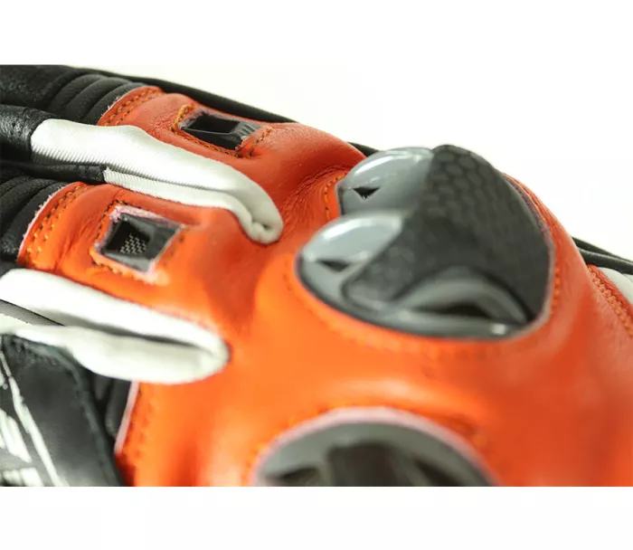 Rękawice motocyklowe XRC RUN 1/2 ORANGE / BLK / WHT rozmiar M