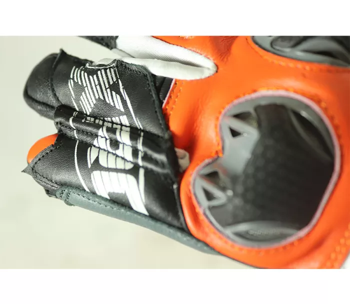 Rękawice motocyklowe XRC RUN 1/2 ORANGE / BLK / WHT rozmiar M