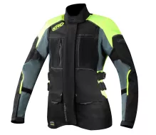 Damska kurtka motocyklowa XRC Winkle WTP blk / szara / fluo