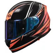 Kask motocyklowy XRC Merchi R czarny / pomarańczowy / szary