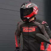 Kurtka skórzana XRC Moos 2.0 HLT men blk/red/wht