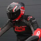 Kurtka skórzana XRC Moos 2.0 HLT men blk/red/wht