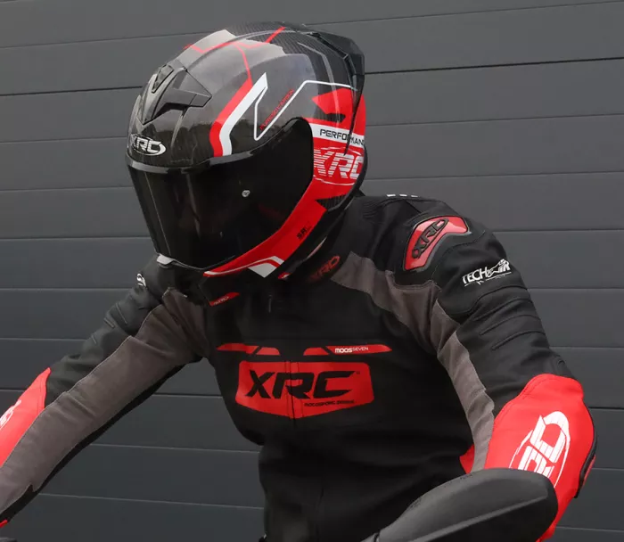 Kurtka skórzana XRC Moos 2.0 HLT men blk/red/wht