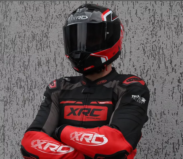 Kurtka skórzana XRC Moos 2.0 HLT men blk/red/wht