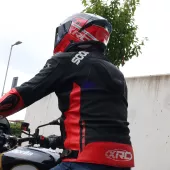 Kurtka skórzana XRC Moos 2.0 HLT men blk/red/wht