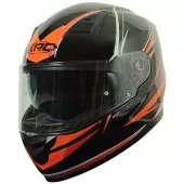 Kask motocyklowy XRC Merchi R czarny / pomarańczowy / szary