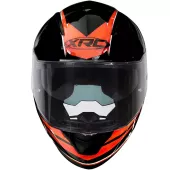 Kask motocyklowy XRC Merchi R czarny / pomarańczowy / szary