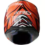 Kask motocyklowy XRC Merchi R czarny / pomarańczowy / szary