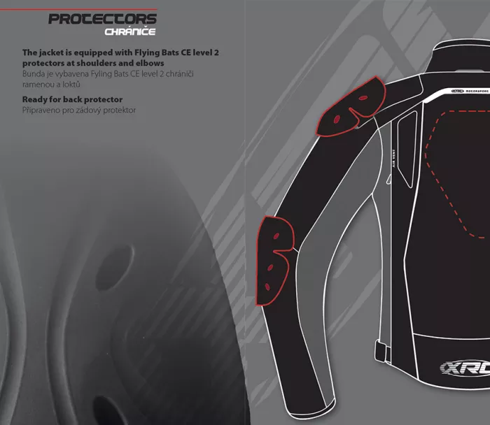 Damska kurtka motocyklowa XRC Totter WTP blk / szara / fluo