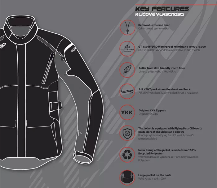 Damska kurtka motocyklowa XRC Winkle WTP blk / szara / fluo