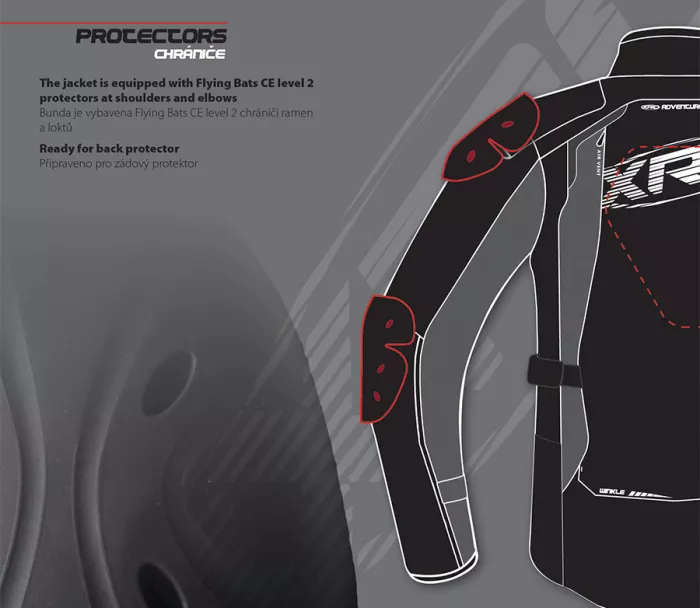Damska kurtka motocyklowa XRC Winkle WTP blk / szara / fluo
