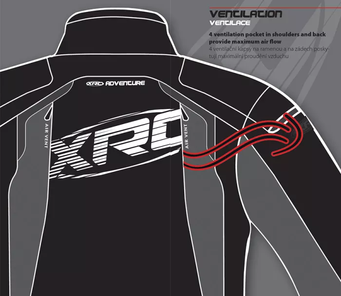 Damska kurtka motocyklowa XRC Winkle WTP blk / szara / fluo