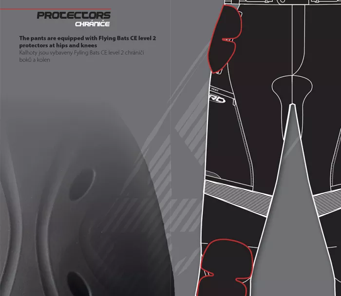 Spodnie motocyklowe XRC Winkle WTP czarne / szare / fluo
