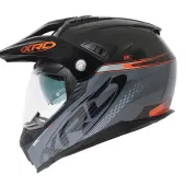 Kask motocyklowy XRC Dual Alpiner 3.0 ciemnoszary/czarny/pomarańczowy