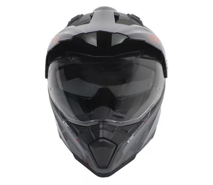 Kask motocyklowy XRC Dual Alpiner 3.0 ciemnoszary/czarny/pomarańczowy