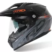 Kask motocyklowy XRC Dual Alpiner 3.0 ciemnoszary/czarny/pomarańczowy