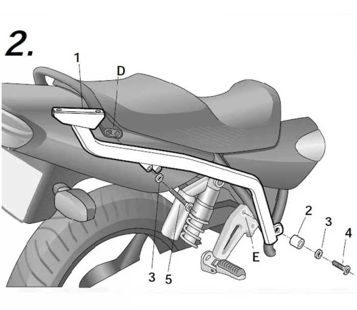 Stelaż kufra Shad Y0XJ11ST Yamaha XJR 1300 (98-06)