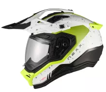 Kask motocyklowy NEXX X.RALLY Yuma white/neon