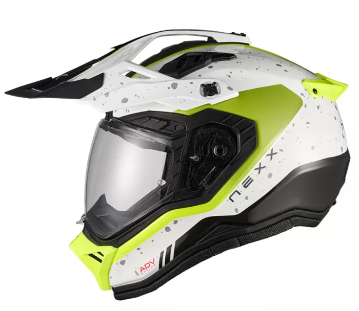 Kask motocyklowy NEXX X.RALLY Yuma white/neon