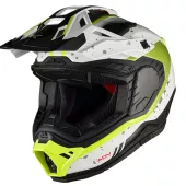 Kask motocyklowy NEXX X.RALLY Yuma white/neon