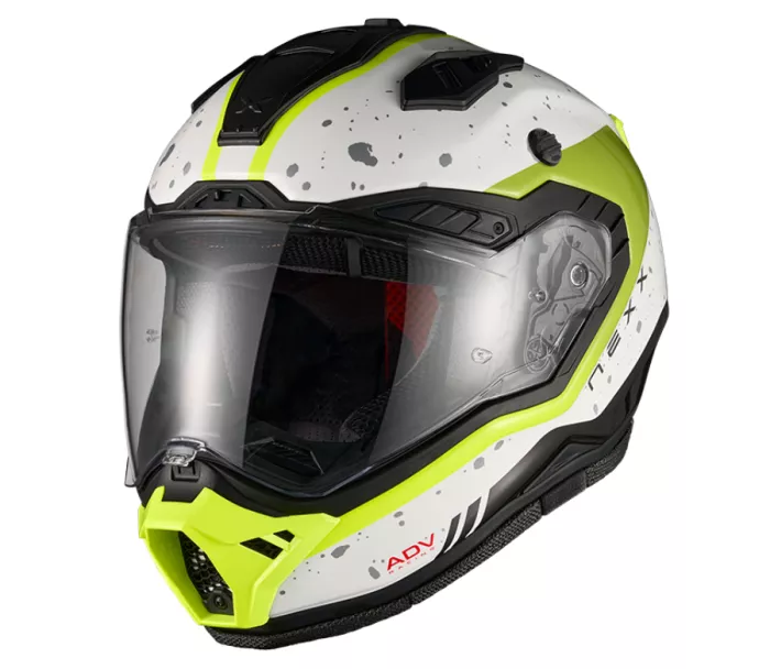 Kask motocyklowy NEXX X.RALLY Yuma white/neon
