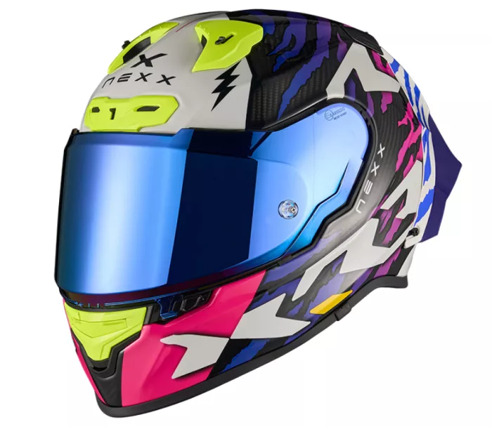 Kask motocyklowy NEXX X.R3R Ziger purple/blue